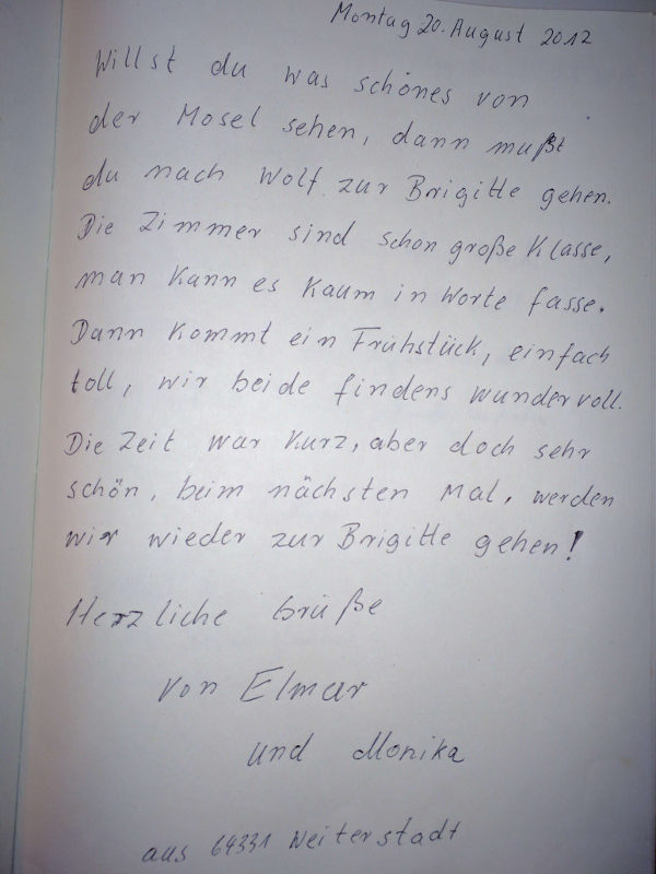2012 der August an der Mosel Gäste aus Neiterstadt