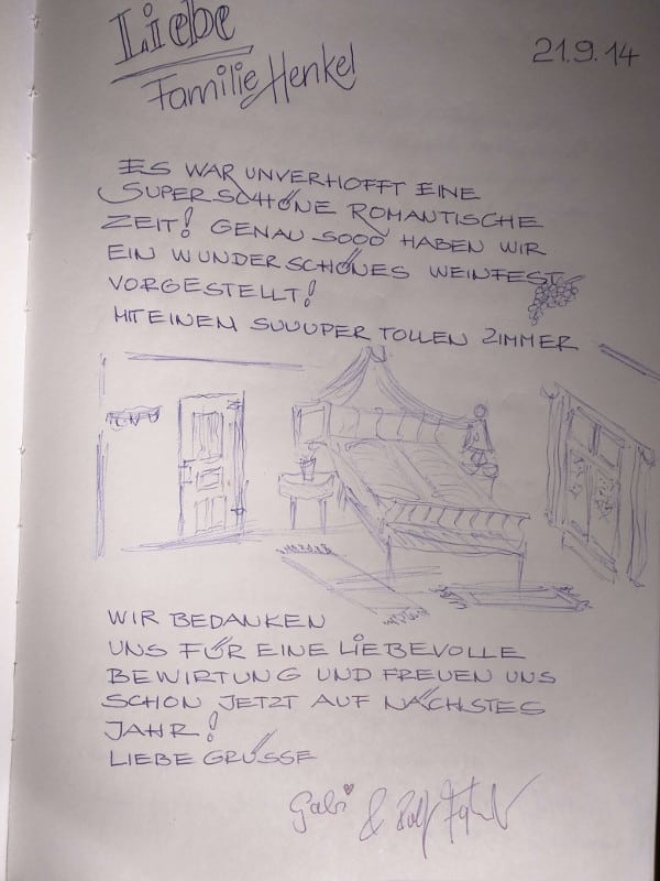 Gäste unserer Ferienwohnungen Ferienwohnung-Zeichnung